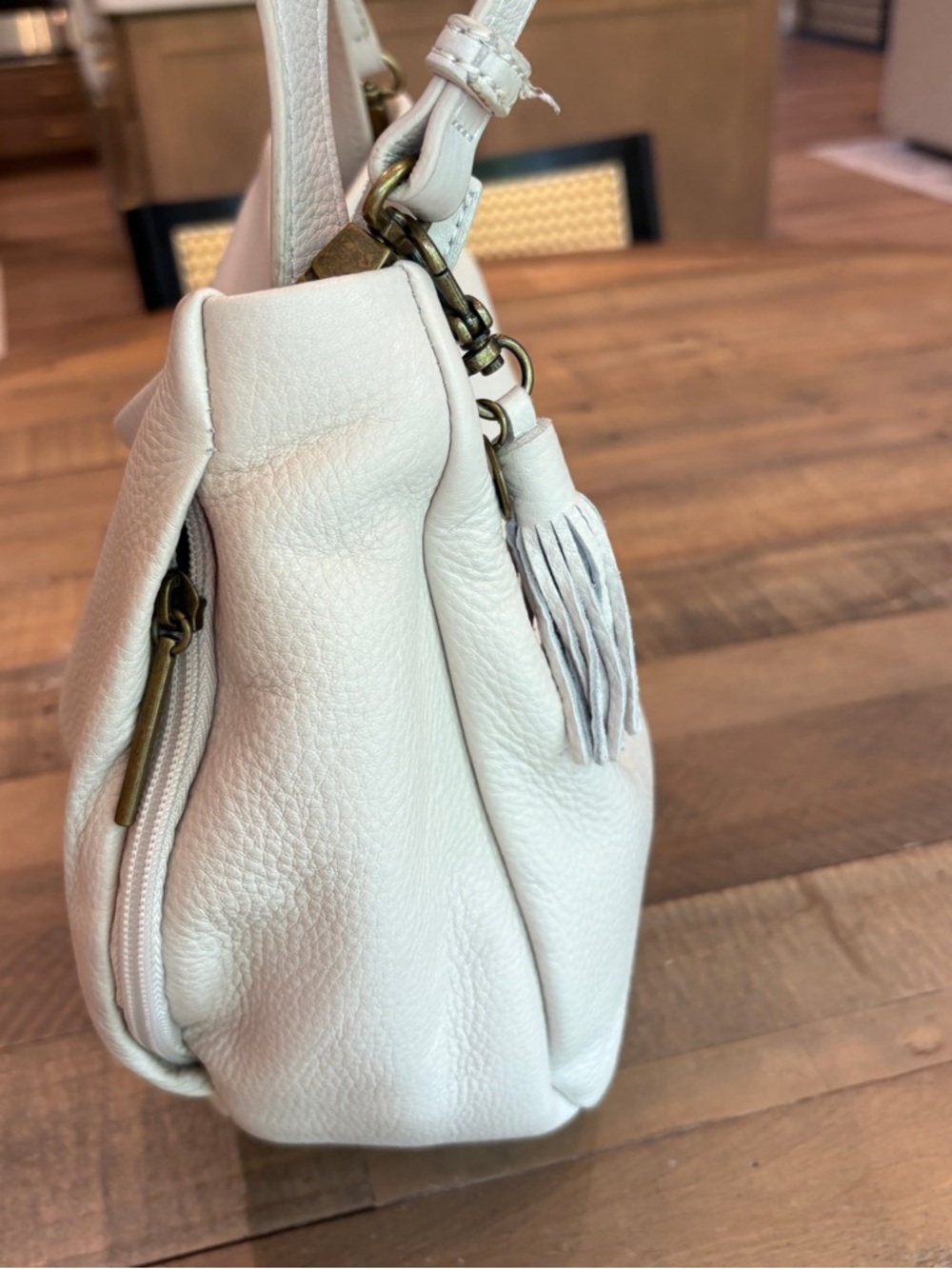 The Sak Collective Hobo Crossbody Purse Ivory - Picture 2 of 16